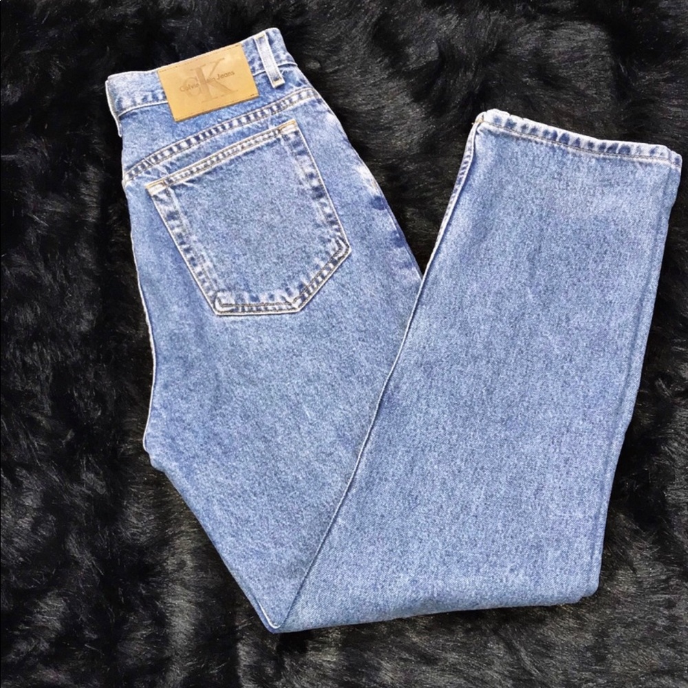 High Waisted CK Mom Jeans